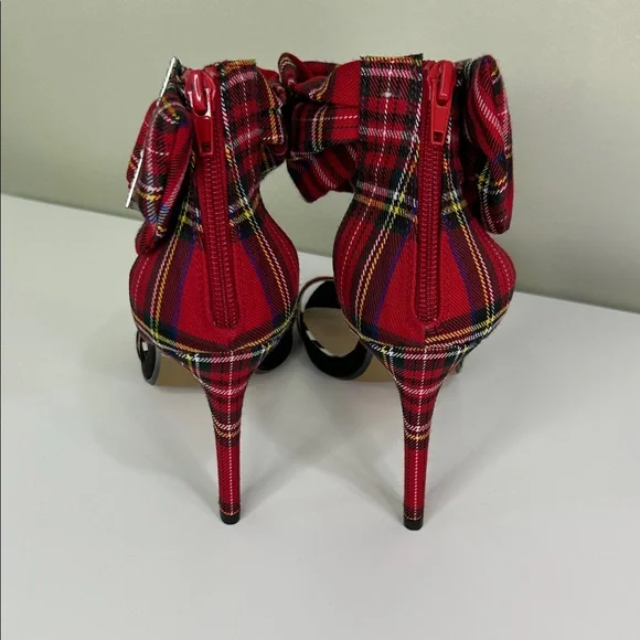 NWOT Betsey Johnson “Rarity” Plaid Bow Heels – 8M - Picture 5 of 10